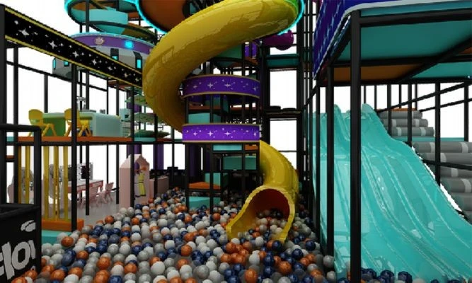 Cyber Energy Tower Theme Indoor Playground factory